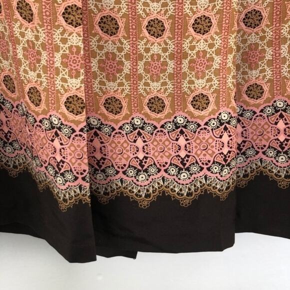 Tapemeasure Silk Pleated Geometric Skirt Size 10 - Picture 4 of 13